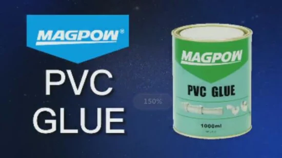 Magpow Mpd155 125ml/estanho solvente cloreto de polivinila cola de cimento de PVC transparente para tubos de PVC, UPVC e CPVC