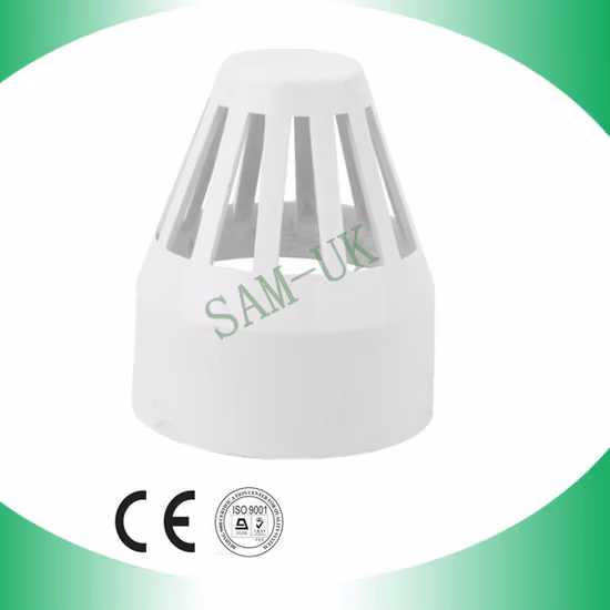 Tampa de tubo de ventilação Dwv PVC para drenagem de água